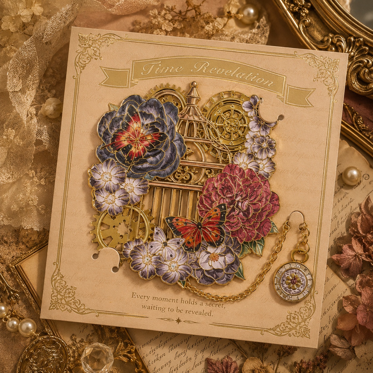 Металева закладка «Vintage Clockwork» годинниковий механізм