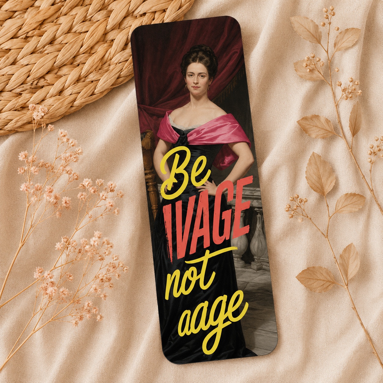 Дерев’яна закладка «Vintage Quotes» Be Savage Not Average