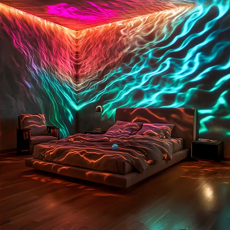 Нічник-проектор “Wave Aurora” RGB атмосферна лампа