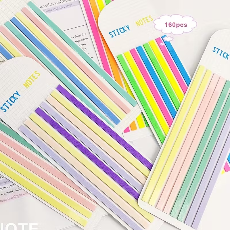 Довгі стікери sticky strips для книг