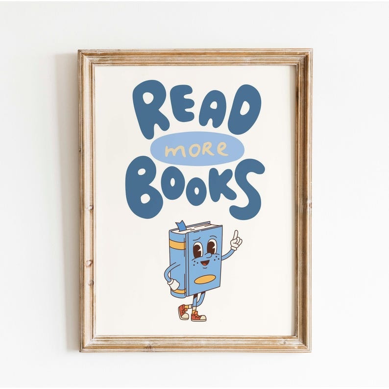 Постер - "READ more BOOKS"
