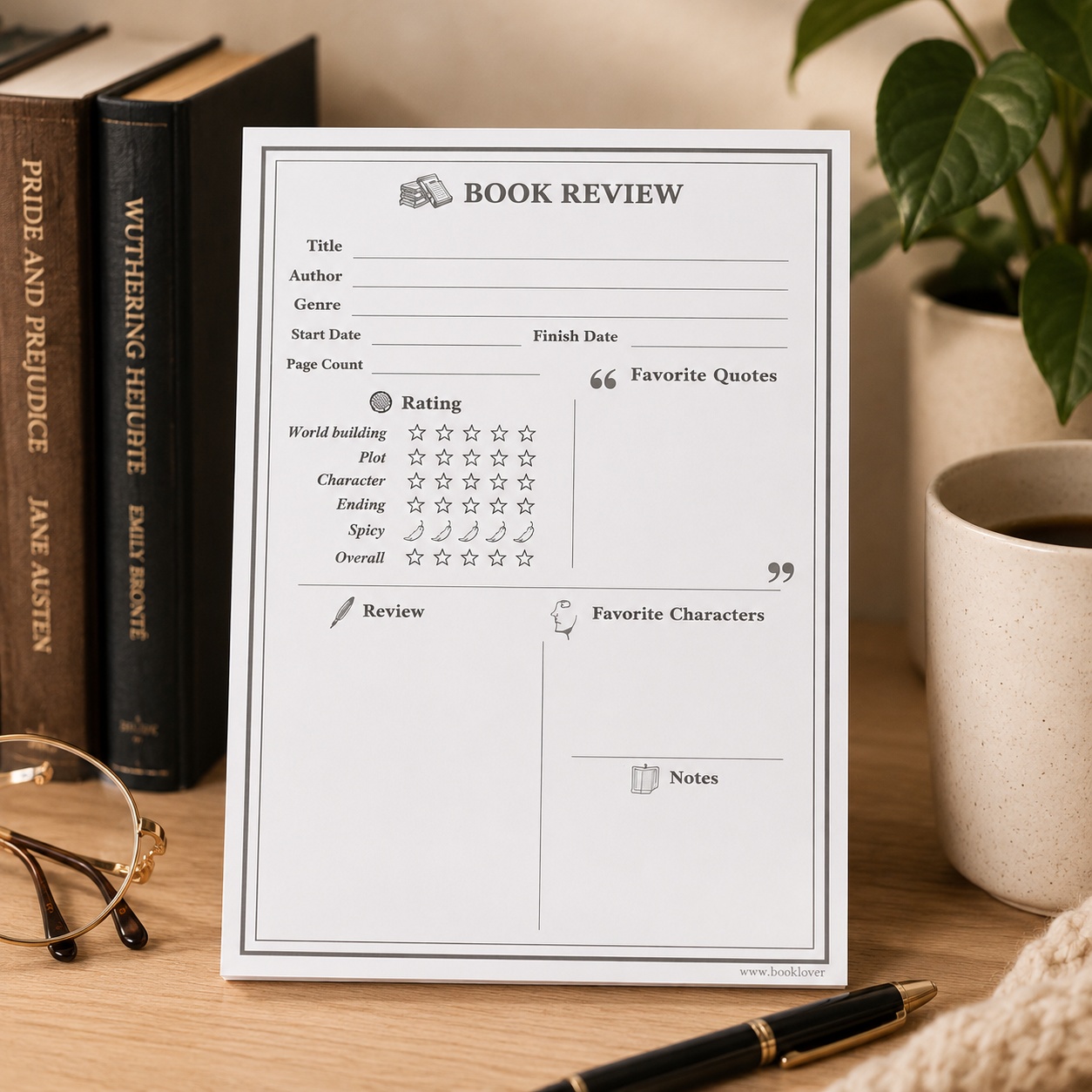 Book Review блокнот класичний