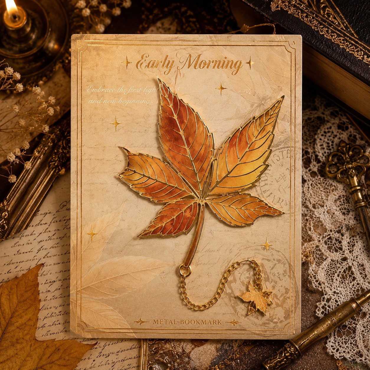 Металева закладка «Autumn Leaves» осінній лист