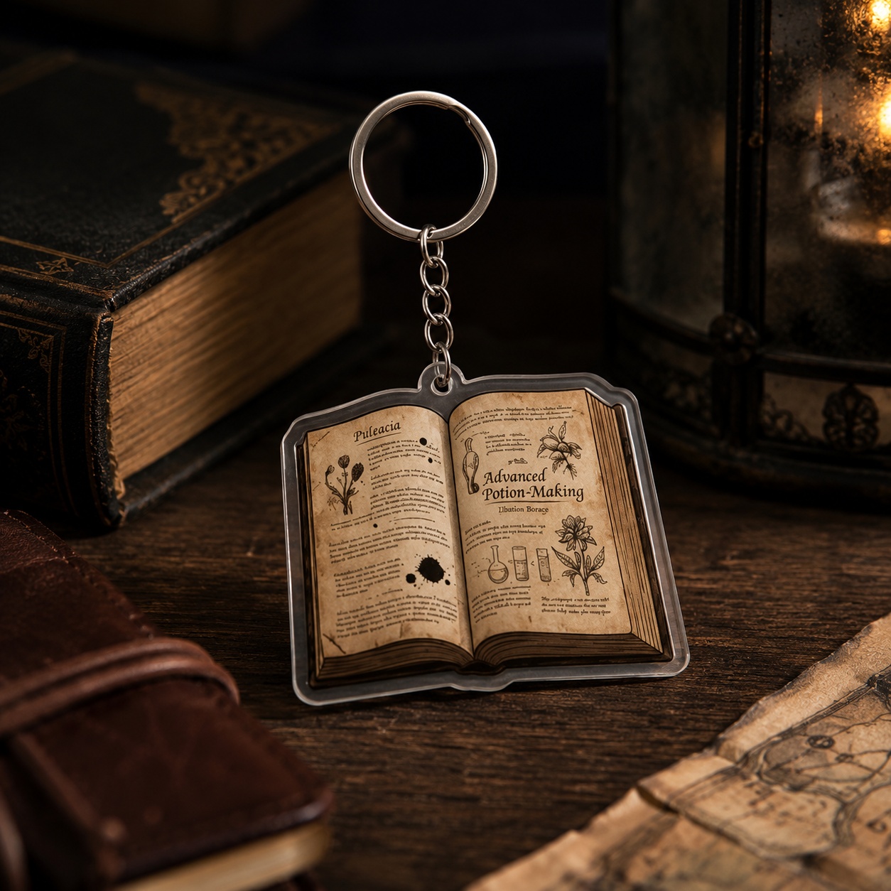 Брелок-книга “Advanced Potion-Making” magic book keychain