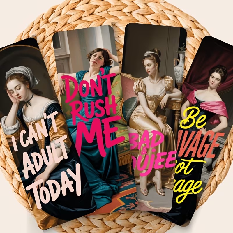 Дерев’яна закладка для книги «Vintage Quotes» з вінтажними портретами