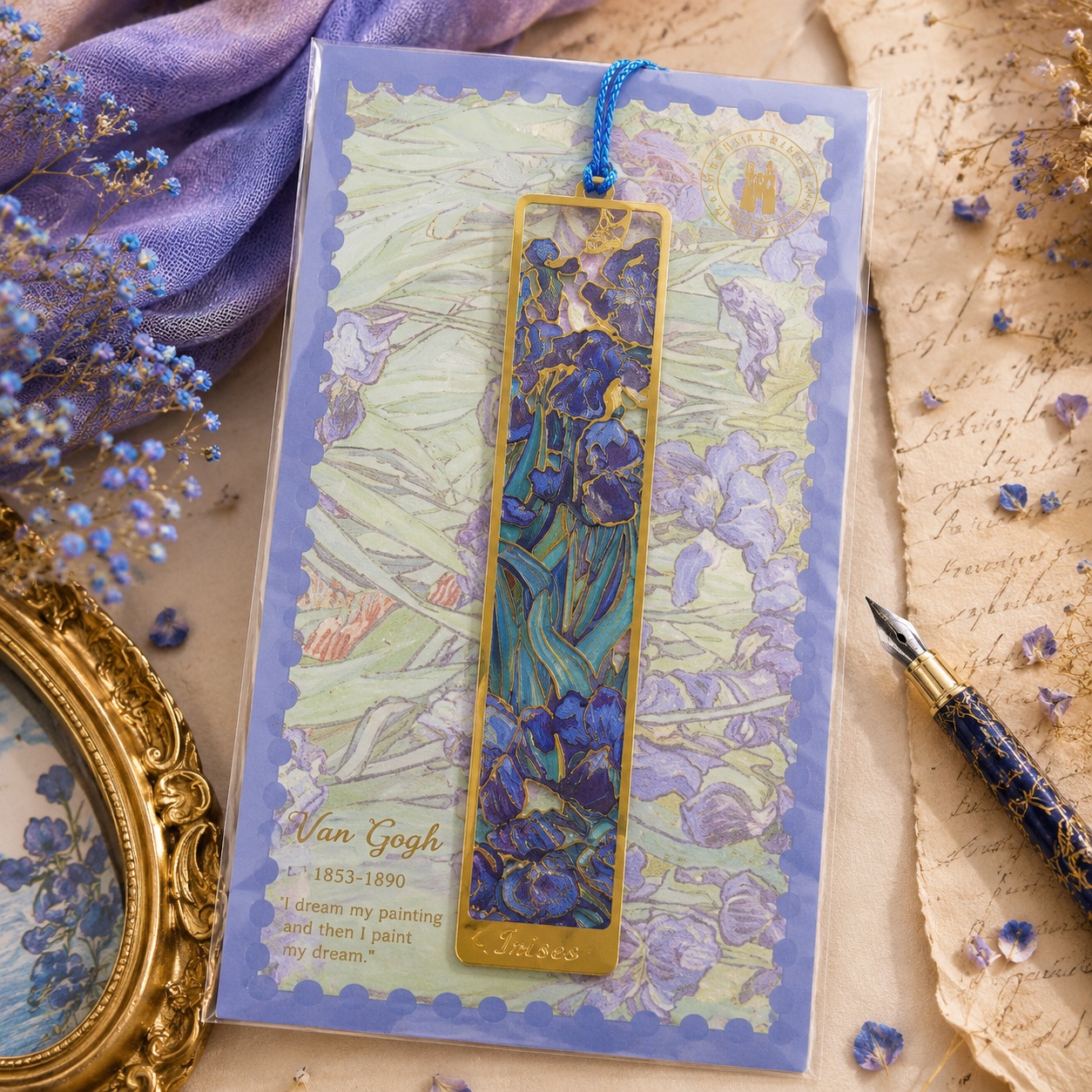 Металева закладка «Van Gogh Collection» Іриси