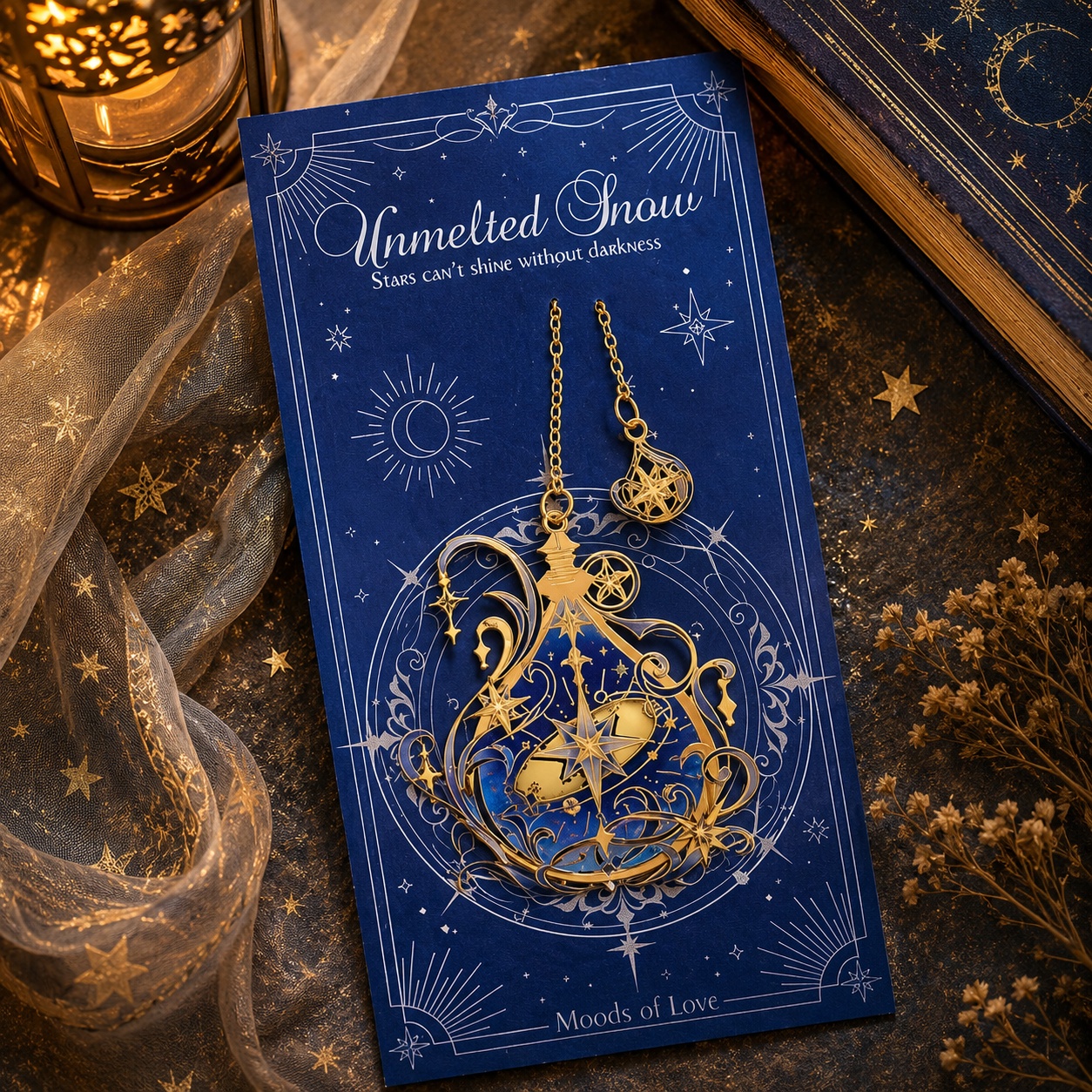 Металева закладка «Mystic Hearts» Незгаслий сніг