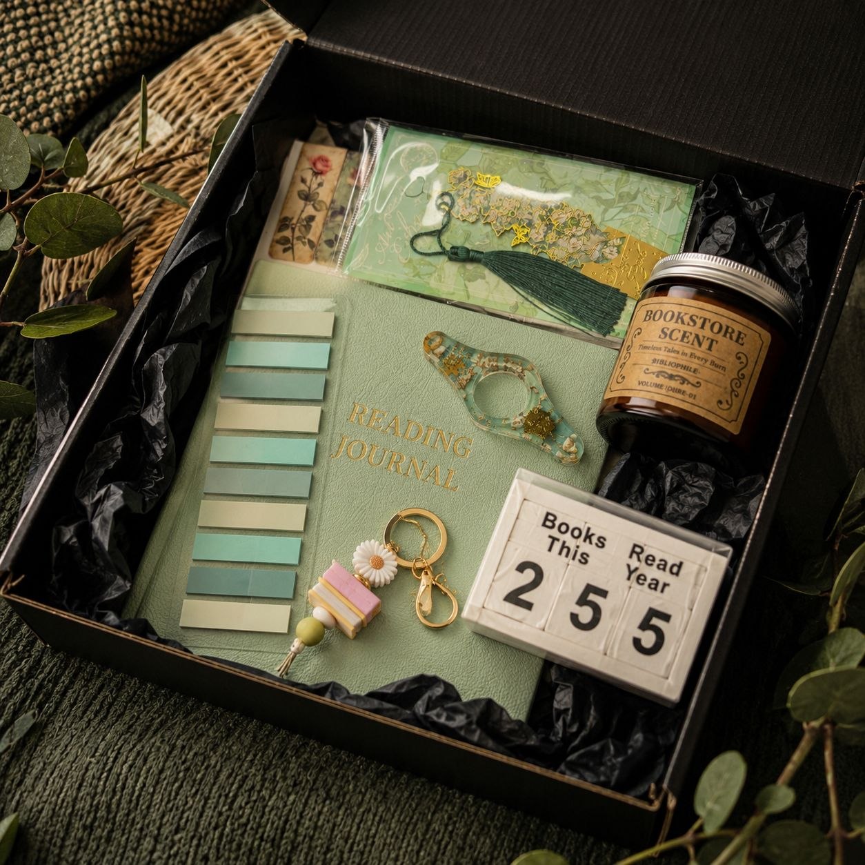 Подарунковий бокс для книголюба Green Reading Box