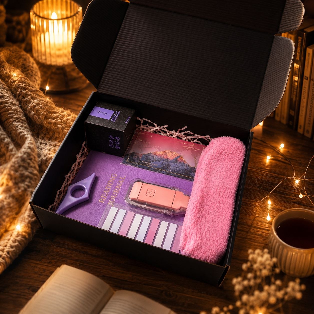 Подарунковий бокс для книголюба Purple Reading Box