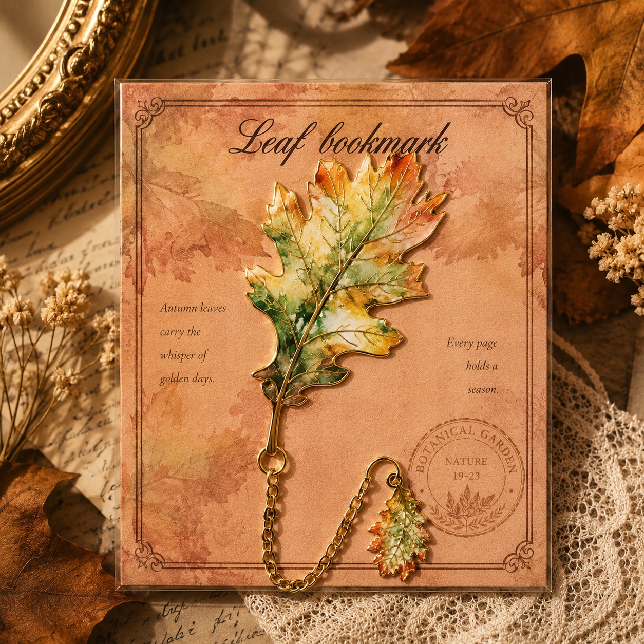 Металева закладка «Vintage Leaves» дубовий листок