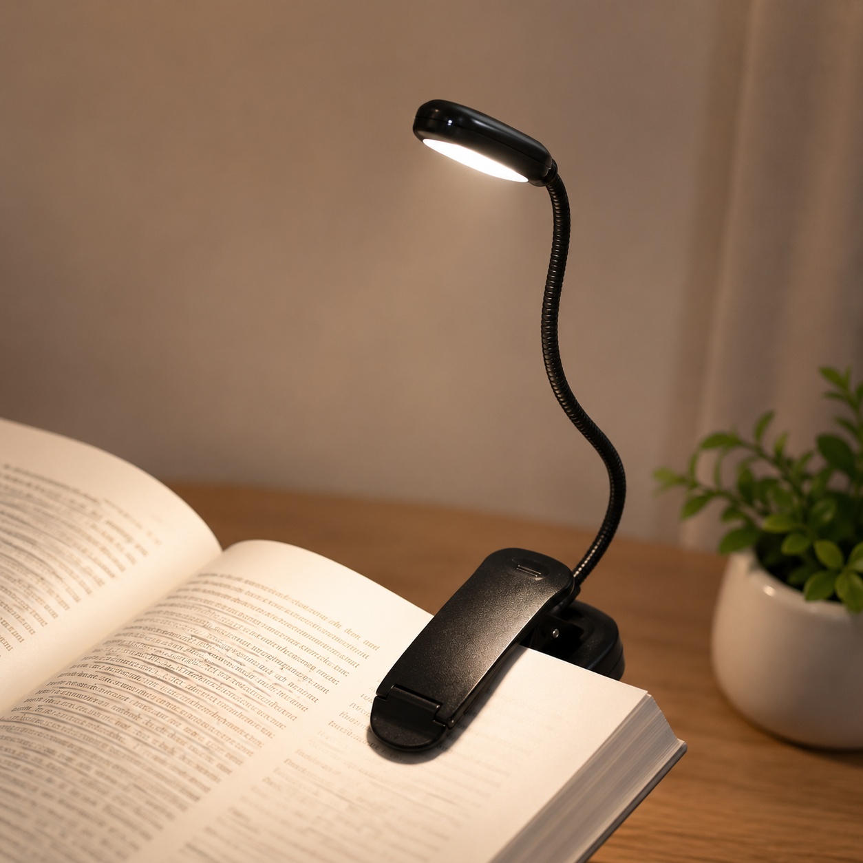 LED настільна лампа з кліпсою rechargeable reading light для читання