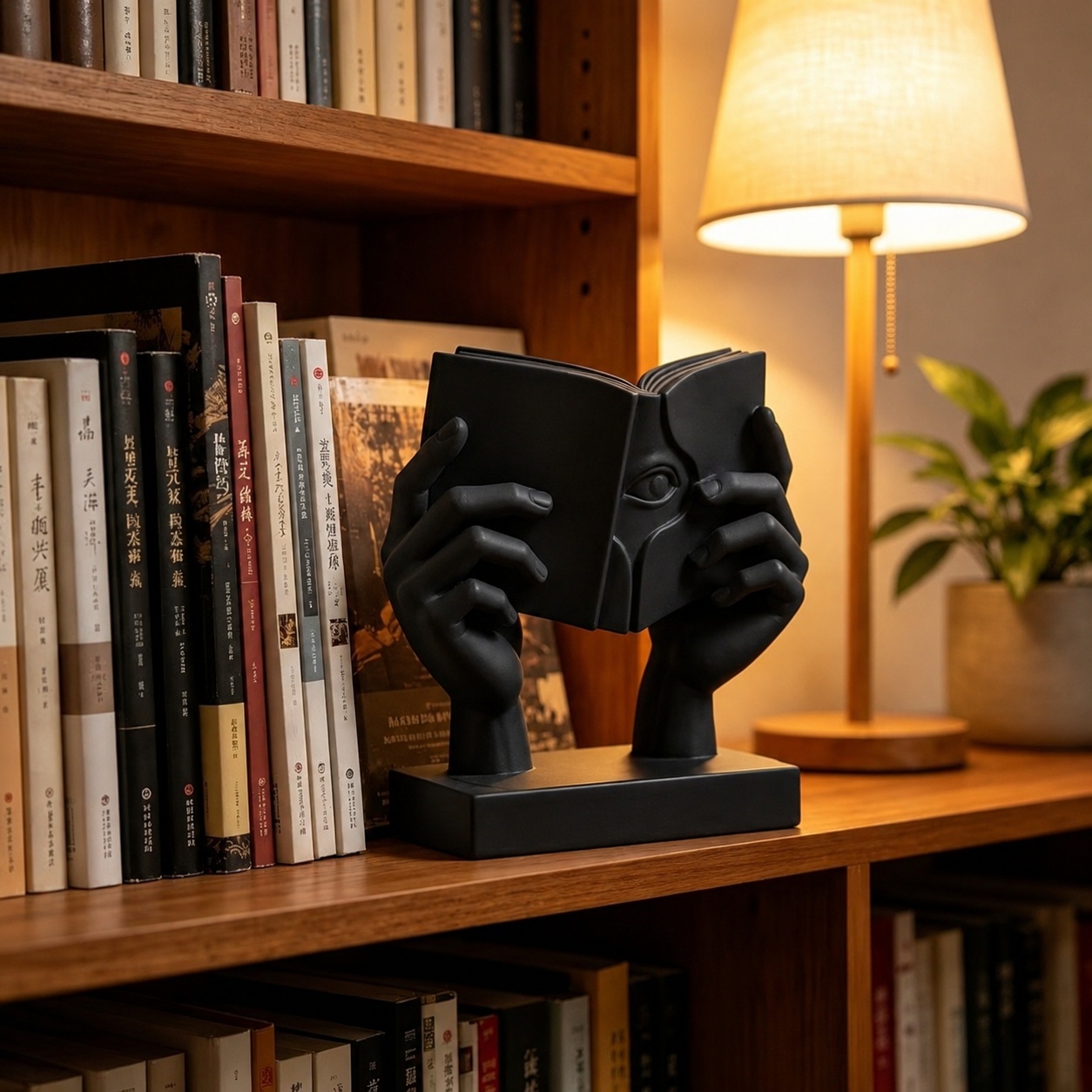 Декоративний тримач для книг “Hands Reader” minimalist book decor