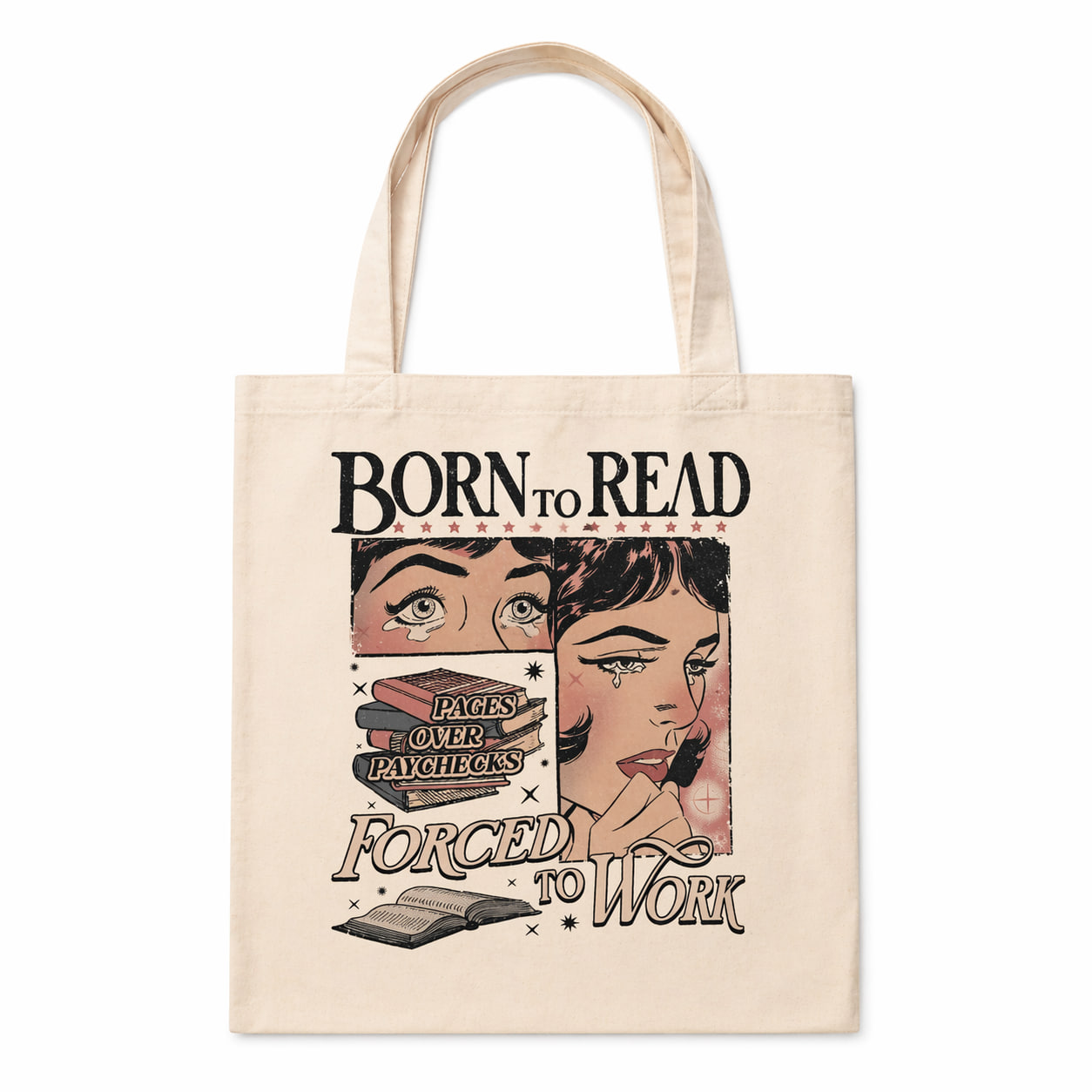 Шопер — BORN TO READ FORCED TO WORK