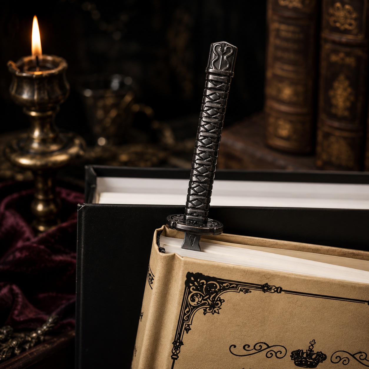 Закладка для книг “Катана” металева у формі японського меча