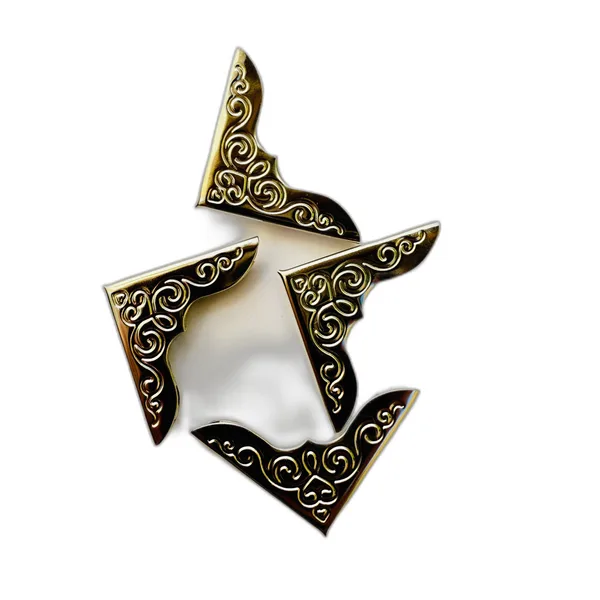 Захисні кутики для книги (набір 4 шт.) - коричневі