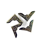 Захисні кутики для книги (набір 4 шт.) - сріблясті