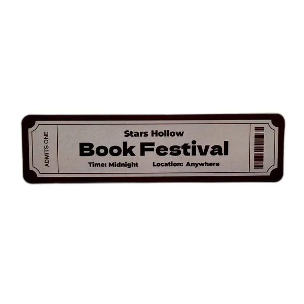 Звичайна закладка білетик - "Book Festival"