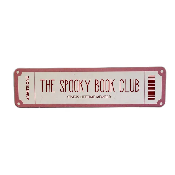 Звичайна закладка білетик - "THE SPOOKY BOOK CLUB 2"
